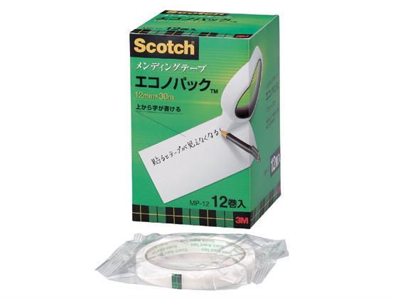 3M スコッチ メンディングテープ エコノパック 幅12mm 12巻入[代引不可]【仕入先直送品Ａ】