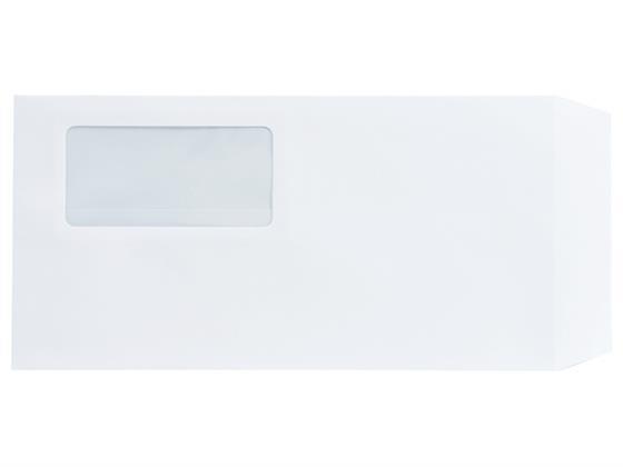 ツバメ工業 窓付封筒長3ホワイト100g／m21000枚[代引不可]【仕入先直送品Ａ】
