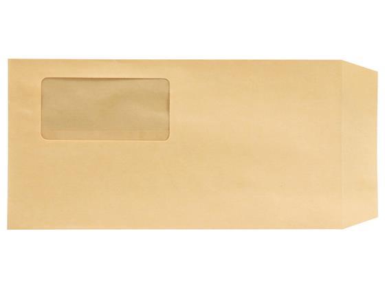 ツバメ工業 窓付ワンタッチ封筒長3クラフト70g／m21000枚[代引不可]【仕入先直送品Ａ】