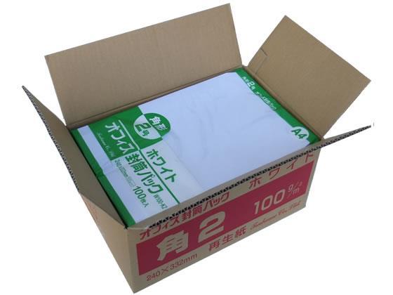 ツバメ工業 ホワイト封筒 角2 100g／m2 500枚[代引不可]【仕入先直送品Ａ】