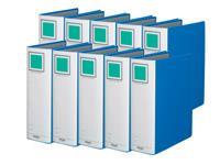 コクヨ チューブファイル〈エコツインR〉A4タテ とじ厚80mm 青 10冊[代引不可]【仕入先直送品Ａ】