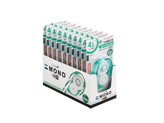 トンボ鉛筆 モノ YX用詰め替えテープ 4.2mm 10個[代引不可]【仕入先直送品Ａ】