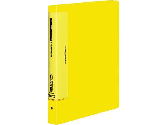 コクヨ クリヤーブック ウェーブカット差替A4タテ30穴 背幅33 黄[代引不可]【仕入先直送品Ａ】