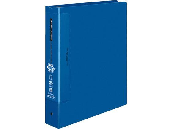 コクヨ クリヤーブック ウェーブカット差替A4タテ30穴 背幅63 青[代引不可]【仕入先直送品Ａ】