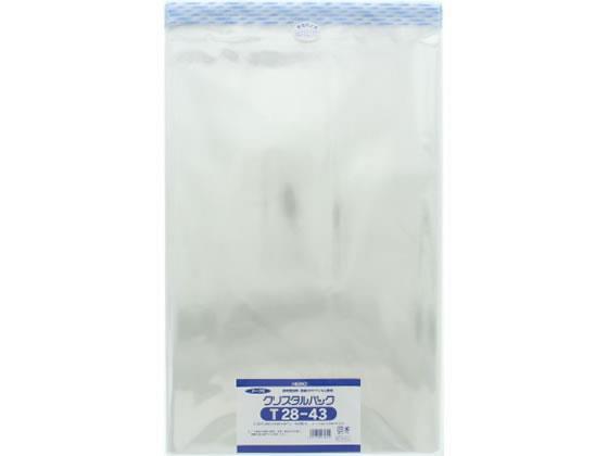 シモジマ クリスタルパック 430×280mm T28-43 100枚[代引不可]【仕入先直送品Ａ】