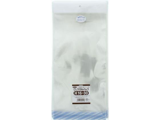 シモジマ クリスタルパック 300×160mm 100枚 H16-30[代引不可]【仕入先直送品Ａ】