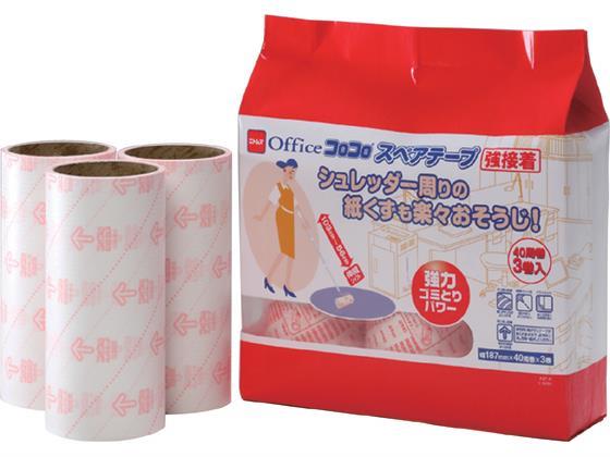 ニトムズ オフィスコロコロ スペアテープ ハイグレード強接着 3巻入[代引不可]【仕入先直送品Ａ】