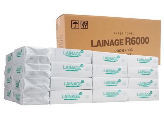 太洋紙業 ペーパータオル レナージュ レギュラー 200枚×30パック[代引不可]【仕入先直送品Ａ】