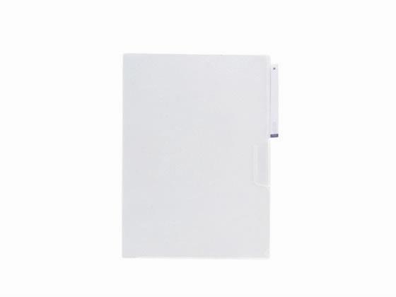 リヒトラブ 立体見出し付きクリヤーホルダー A4タテ 乳白 50枚[代引不可]【仕入先直送品Ａ】