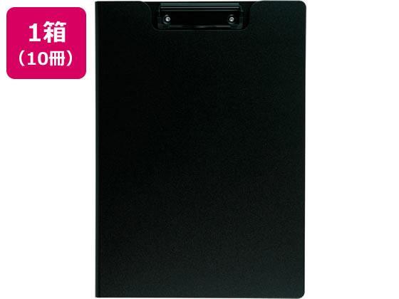 セキセイ クリップファイル発泡美人A4 短辺とじ ブラック 10冊[代引不可]【仕入先直送品Ａ】