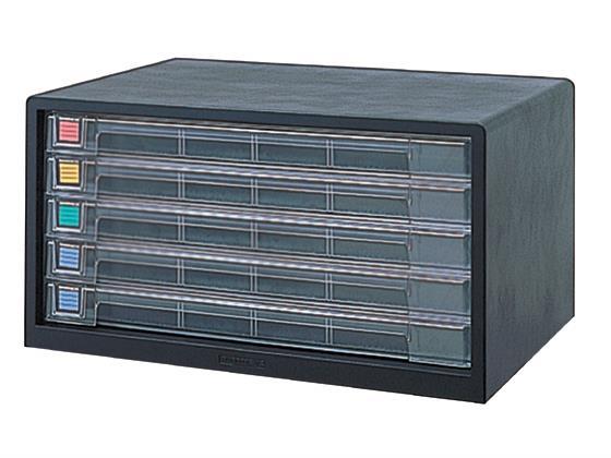 ナカバヤシ アバンテV2レターケース A3ヨコ 浅5段 クロ[代引不可]【仕入先直送品Ａ】