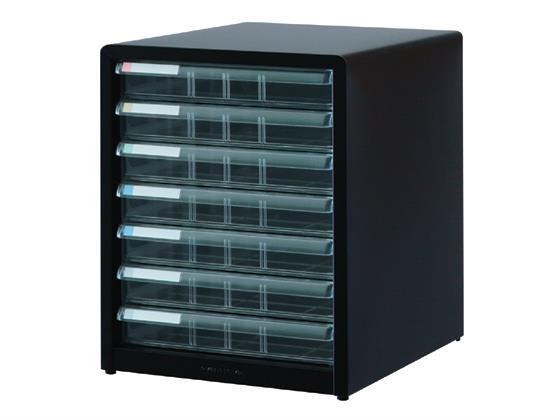 ナカバヤシ アバンテV2レターケース A4タテ 浅7段 クロ[代引不可]【仕入先直送品Ａ】