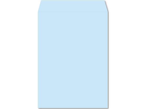 イムラ封筒 テープ付きカラー封筒 角2 フレッシュトーン ブルー 100枚[代引不可]【仕入先直送品Ａ】