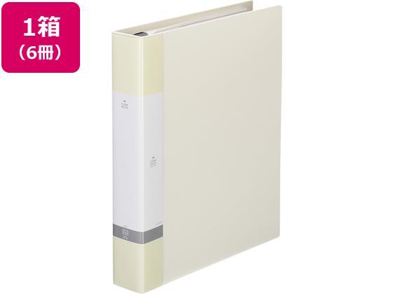 リヒトラブ リクエスト クリアーブック差替式A4 30穴 背幅50 白6冊[代引不可]【仕入先直送品Ａ】
