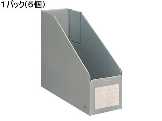 コクヨ ファイルボックスE&S A4タテ 背幅102mm グレー 5個[代引不可]【仕入先直送品Ａ】