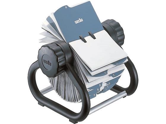 セキセイ 回転式名刺ホルダー ターボデックス400名用 本体[代引不可]【仕入先直送品Ａ】