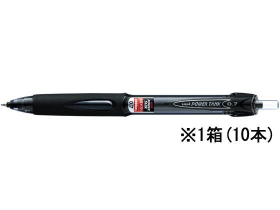 三菱鉛筆 パワータンクスタンダード ノック式 黒 10本[代引不可]【仕入先直送品Ａ】
