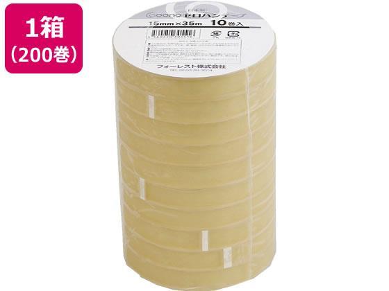 Ｇｏｏｎｏ セロハンテープ 15mm×35m 200巻[代引不可]【仕入先直送品Ａ】