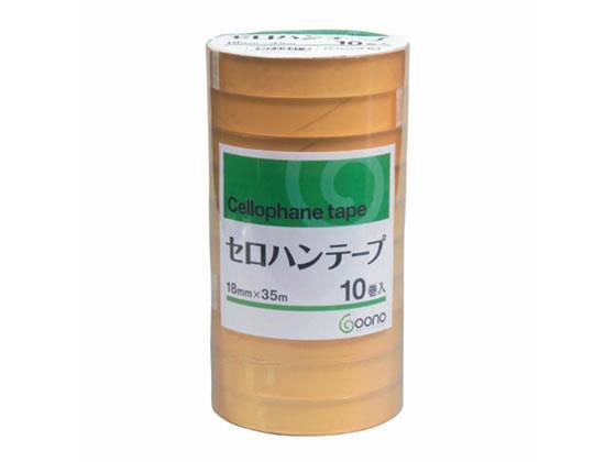 Ｇｏｏｎｏ セロハンテープ 18mm×35m 200巻[代引不可]【仕入先直送品Ａ】