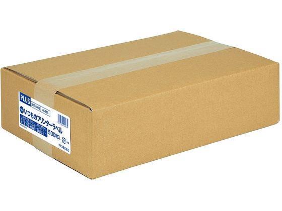 プラス いつものラベル A4 ノーカット 500枚 ME-500S[代引不可]【仕入先直送品Ａ】