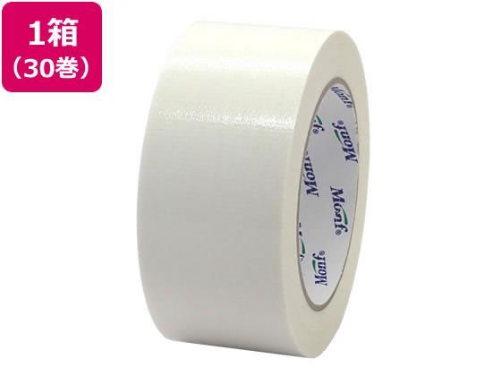 古藤工業 カラー布テープ 幅50mm×長さ25m 白 30巻[代引不可]【仕入先直送品Ａ】