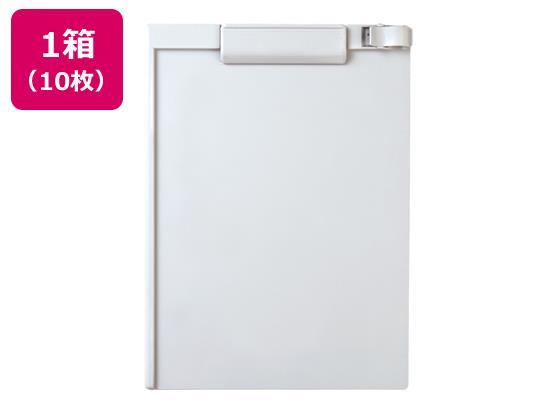 セキセイ クリップボード A4タテ 短辺とじ ホワイト 10枚[代引不可]【仕入先直送品Ａ】