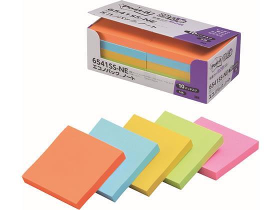 3M(スリーエム) ポスト・イット エコノパックTM 強粘着ノート 5色ミックス