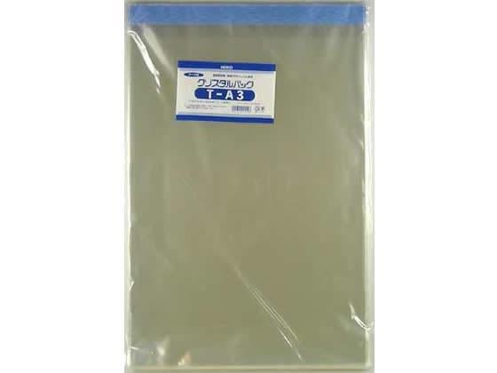 シモジマ クリスタルパック 310×435mm T-A3 100枚[代引不可]【仕入先直送品Ａ】