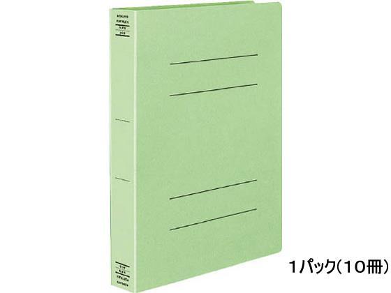 コクヨ フラットファイルX スーパーワイド A4タテ とじ厚40mm 緑 10冊[代引不可]【仕入先直送品Ａ】
