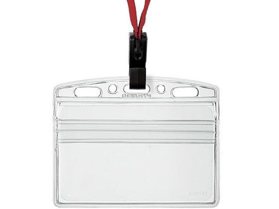 コクヨ 吊り下げ名札カードプロテクトタイプ 赤10個[代引不可]【仕入先直送品Ａ】