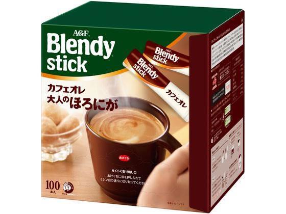 味の素ＡＧＦ ブレンディ スティック カフェオレ 大人のほろにが 100本[代引不可]【仕入先直送品Ａ】