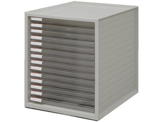 アイリスオーヤマ レターケース 超浅型14段 ホワイト[代引不可]【仕入先直送品Ａ】