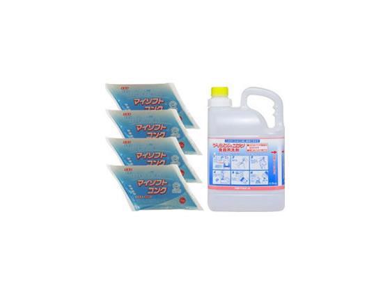 ニイタカ マイソフトコンク 1kg×4袋 5L希釈ボトル入[代引不可]【仕入先直送品Ａ】
