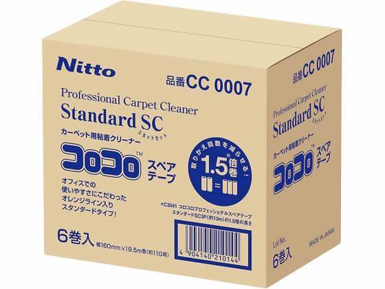 ニトムズ コロコロ プロフェッショナルクリーナー スペアテープスタンダード SC 6巻[代引不可]【仕入先直送品Ａ】