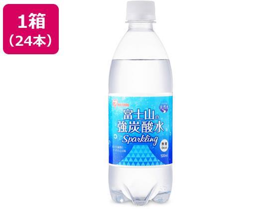 アイリスオーヤマ 富士山の天然水 強炭酸水 500ml×24[代引不可]【仕入先直送品Ａ】
