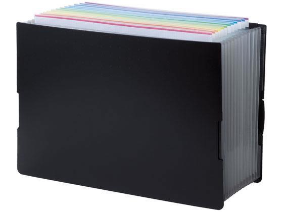 リヒトラブ AQUA DROPs BLACK STYLE ドキュメントボックスA4[代引不可]【仕入先直送品Ａ】