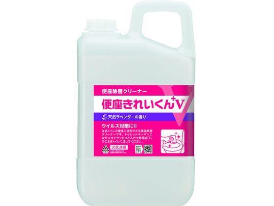 サラヤ 便座きれいくんV天然ラベンダーの香り3L[代引不可]【仕入先直送品Ａ】