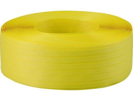 トラスコ中山 手締用PPバンド 15.5mm×1000m巻 黄