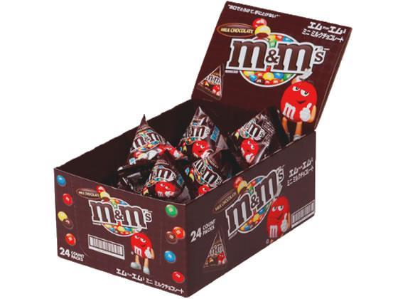 マースジャパン M&M’sミニミルクチョコレート×24個[代引不可]【仕入先直送品Ａ】