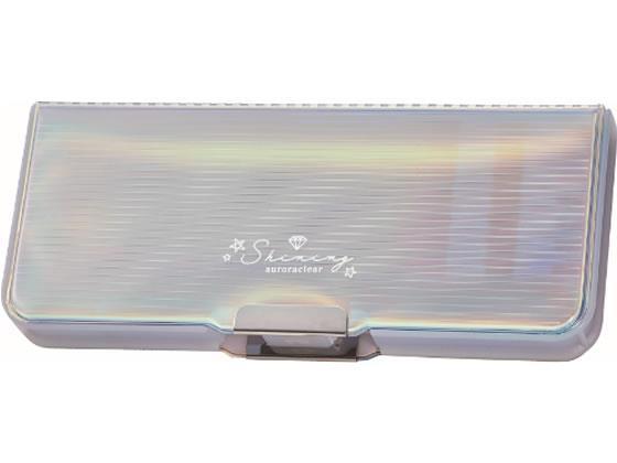 クツワ オーロラクリア筆入 ホワイト[代引不可]【仕入先直送品Ａ】