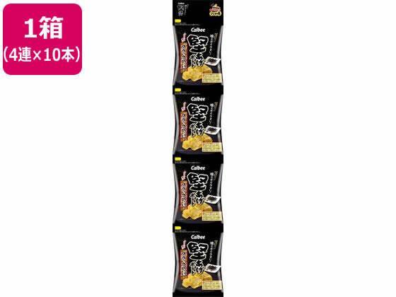 カルビー 堅あげポテト ブラックペッパー味 プッチ4 60g×10本[代引不可]【仕入先直送品Ａ】