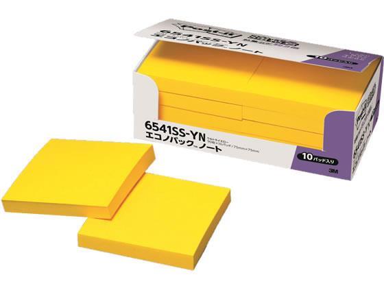 3M(スリーエム) ポスト・イット強粘着エコノパック ノート ビビットイエロー 10冊