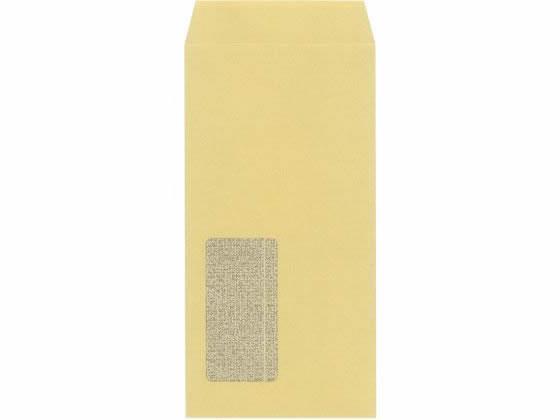 今村紙工 透けない窓付き封筒テープ付 長3 クラフト 200枚[代引不可]【仕入先直送品Ａ】