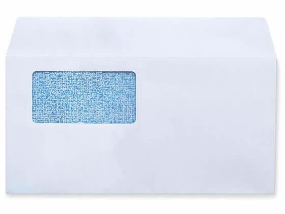 今村紙工 透けない窓付き封筒テープ付 長3横 白 200枚[代引不可]【仕入先直送品Ａ】