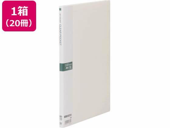 テージー マイホルダー A4 10ポケット アイボリー 20冊[代引不可]【仕入先直送品Ａ】
