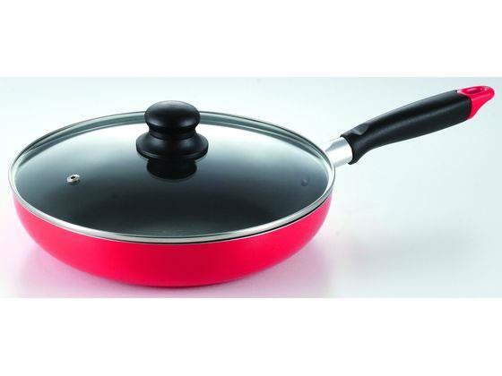パール金属 フッ素加工IH対応 ガラス蓋付フライパン26cm[代引不可]【仕入先直送品Ａ】