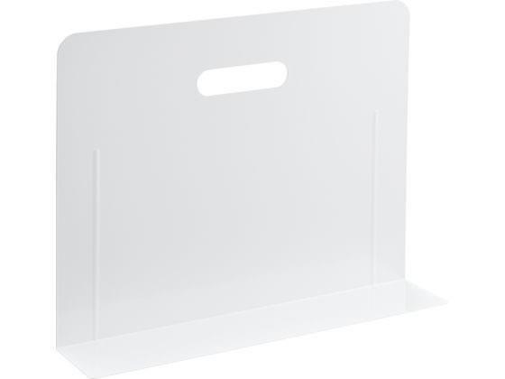 リヒトラブ ブックエンド スーパーワイドタイプ マグネット付 白[代引不可]【仕入先直送品Ａ】