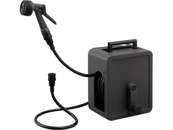 アイリスオーヤマ フルカバーコンパクトホースリール15m ダークグレー[代引不可]【仕入先直送品Ａ】