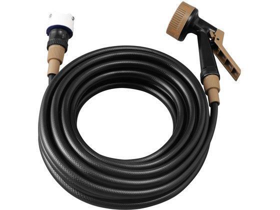 アイリスオーヤマ ガン付Φ9カットホース 10M ブラック[代引不可]【仕入先直送品Ａ】