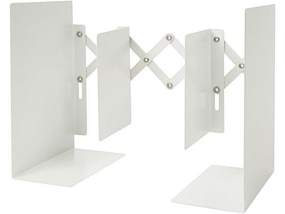 カール事務器 ブックエンド ホワイト[代引不可]【仕入先直送品Ａ】